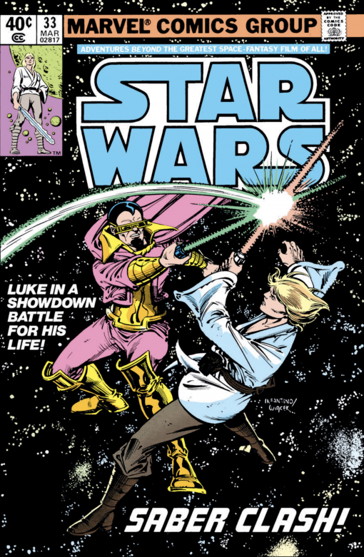 Classic Marvel Star Wars Comics cover Saber Clash